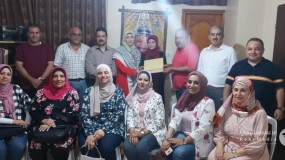 المكتب الحركي للمهن الطبية بإقليم غرب غزة يواصل زياراته لتهنئة الناجحين بالثانوية العامة