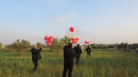 اندلاع خمس حرائق بمستوطنات غلاف غزة بفعل البالونات الحارقة