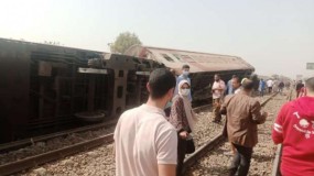 8 قتلى و109 مصابًا جراء انقلاب قطار سكة حديد في القليوبية بمصر