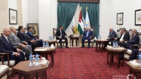 اجتماع الرئيس عباس بالوفد الأمني المصري