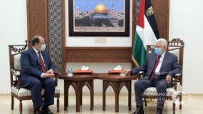 لقاء الرئيس عباس مع رئيس جهاز المخابرات العامة المصرية