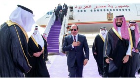 مصر والسعودية تؤكدان أهمية التوصل إلى تسوية شاملة للصراع الفلسطيني الإسرائيلي وفقاً لحل الدولتين
