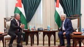لقاء الرئيس عباس والعاهل الأردني في رام الله