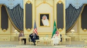 السعودية وأمريكا: ضرورة وجود دولة فلسطينية ذات سيادة ومتصلة جغرافياً