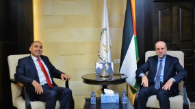 الهباش يستقبل سفير المملكة المغربية لدى دولة فلسطين