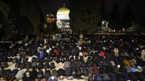 80 ألف مصلٍ أدوا صلاة العشاء والتراويح في المسجد الأقصى
