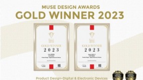 "شركة +ICCPP ODM تفوز بجائزتين ذهبيتين من Muse Design لتواصل ريادة التوجه نحو التصميم الإبداعي"